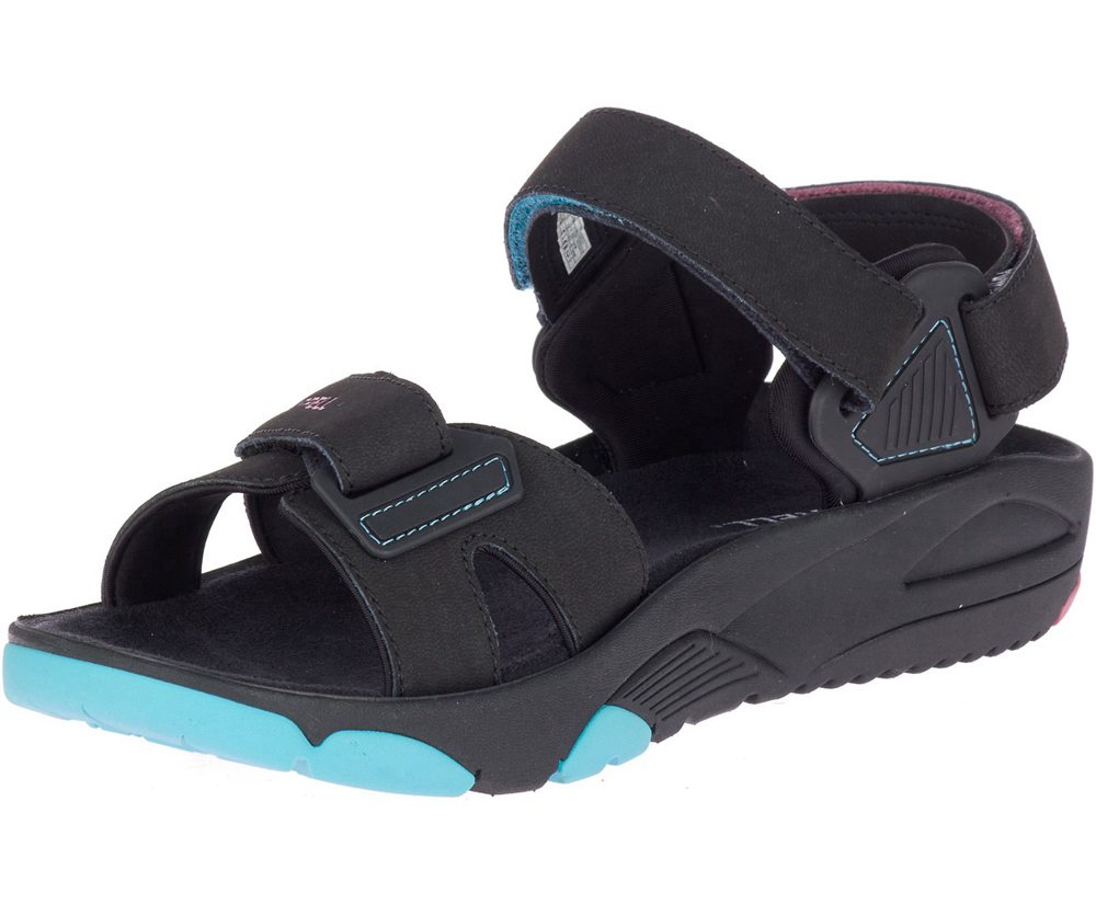 Sandały Merrell Męskie Czarne - Belize Convertible - 246791-XYQ